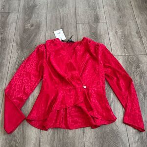 A love story Elegant Red Women's Top